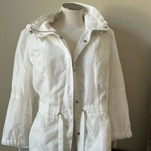 White Windbreaker